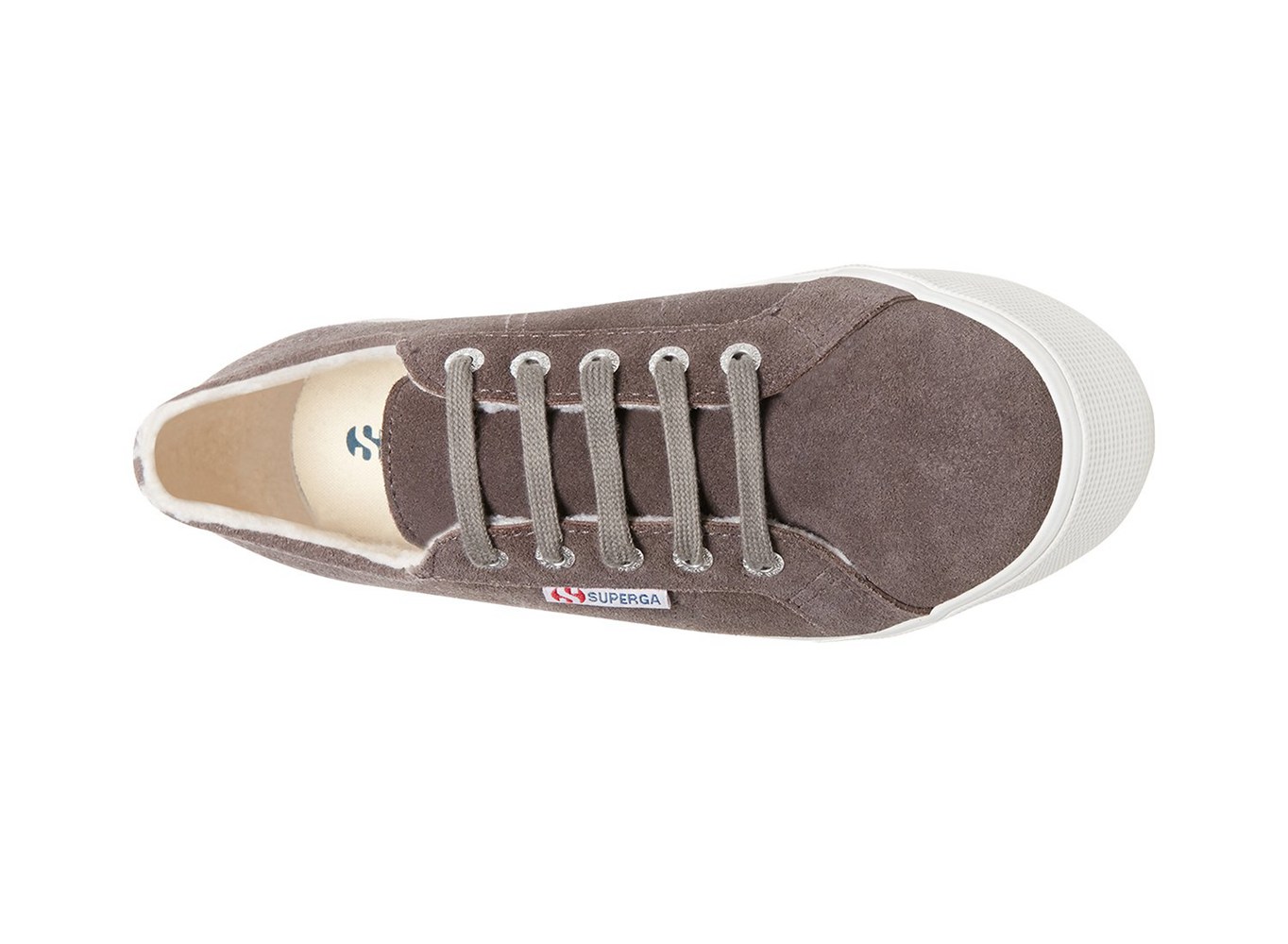 Platform Feminino Cinzentas Escuro - Superga 2790 Suehairyfurw - LIDSF-3740